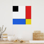 Mondrian Neoplasticism Poster (Keuken)