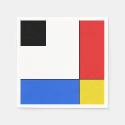Mondrian Neoplasticism Servet (Voorkant)