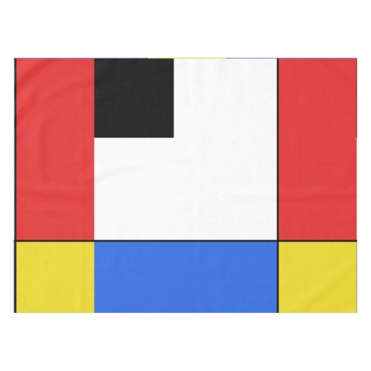 Mondrian Neoplasticism Tafelkleed (Voorkant (Horizontaal))