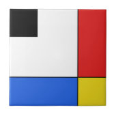 Mondrian Neoplasticism Tegeltje (Voorkant)