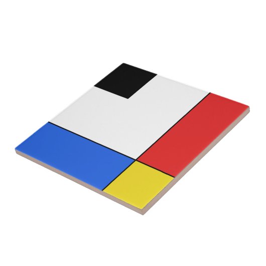 Mondrian Neoplasticism Tegeltje (Zijkant)