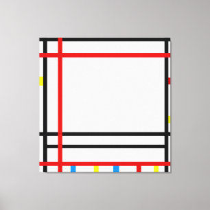 MONDRIAN - NEW YORK - BOOGIE WOOGIE - 1941-1942 CANVAS AFDRUK