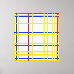 MONDRIAN - NEW YORK CITY - 1942 - De Stijl - Canvas Afdruk