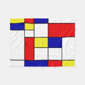 Mondrian No. 43 Fleece Deken (Voorkant (Horizontaal))