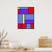Mondrian nr. 482 poster (Keuken)
