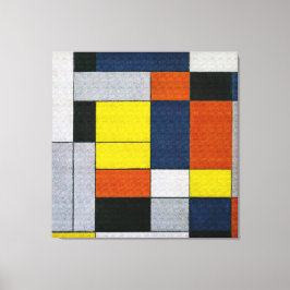 MONDRIAN - Nr. VI - COMPOSITIE Nr. II - 1920 - Canvas Afdruk