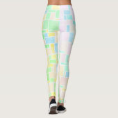 Mondrian Pastel 3 Leggings (Achterkant)