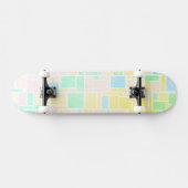 Mondrian Pastel 3 Persoonlijk Skateboard (Horizontaal)
