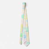 Mondrian Pastel 3 Stropdas (Achterkant)