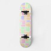 Mondrian Pastel Persoonlijk Skateboard (Voorkant)