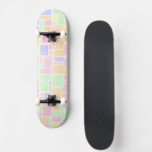 Mondrian Pastel Persoonlijk Skateboard (Voorkant)