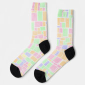 Mondrian Pastel Socks Sokken (Links)