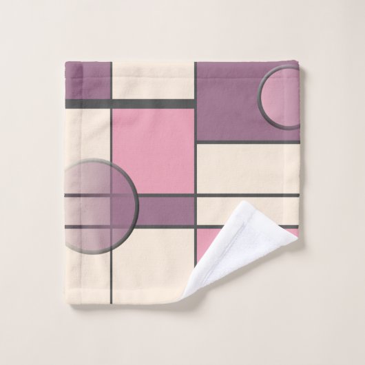 Mondrian & Pastell Bad Handdoek (Wasdoekje)