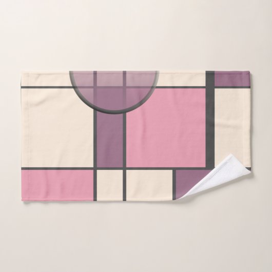 Mondrian & Pastell Bad Handdoek (Handdoek)
