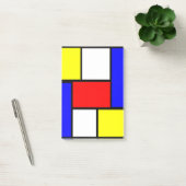 Mondrian Pattern Style Post-it® Notes (Kantoor)