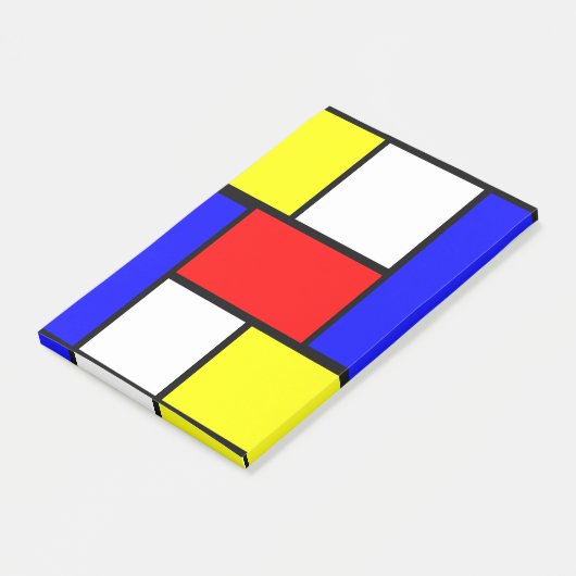 Mondrian Pattern Style Post-it® Notes (Schuin)