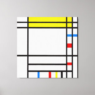 MONDRIAN - PLACE DE LA CONCORDE - 1938-1943 - CANVAS AFDRUK