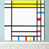 MONDRIAN - PLACE DE LA CONCORDE - 1938-1943 - CANVAS AFDRUK (Insitu (Houten vloer))