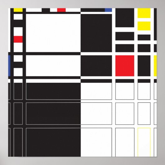 Mondrian Poster (Voorkant)