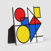 Mondrian Primaire Kleurcompositie Fotoplaat (Voorkant)