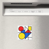 Mondrian Primaire Kleurcompositie Magneet (Insitu (Vaatwasser))