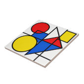 Mondrian Primaire Kleurcompositie Tegeltje (Zijkant)