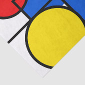 Mondrian Primaire Kleurcompositie Tissuepapier (Detail)