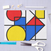 Mondrian Primaire Kleurcompositie Tissuepapier (Craft)