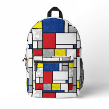 Mondrian Retro Cirkels Minimalistisch De Stijl Mod