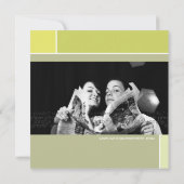 Mondrian Retro Mod Art Colorful Save the Date (Achterkant)