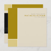 Mondrian Retro Mod Art Colorful Save the Date (Voorkant / Achterkant)