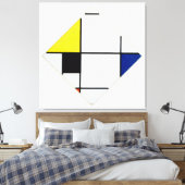 MONDRIAN - RUITCOMPOSITIE - 1921 - De Stijl - Canvas Afdruk (Insitu (Slaapkamer))