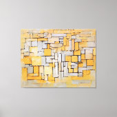 MONDRIAN - Schilderij No. II Comp. XV Comp. 4 - 19 Canvas Afdruk (Voorkant)