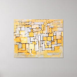 MONDRIAN - Schilderij No. II Comp. XV Comp. 4 - 19 Canvas Afdruk