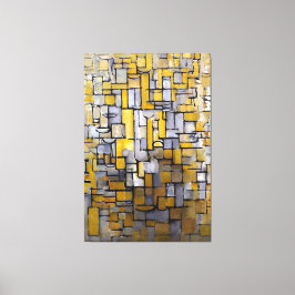 MONDRIAN - SCHILDERIJ Nr. 1 - Comp. Nr. XIV - 1913 Canvas Afdruk
