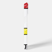 Mondrian Scribbles minimalist de Stijl Modern Art Case-Mate iPhone Case (Achterkant / Rechts)