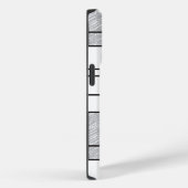 Mondrian Scribbles minimalist de Stijl Modern Art Case-Mate iPhone Case (Achterkant / Rechts)