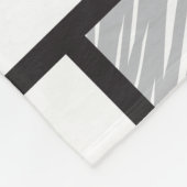 Mondrian Scribbles minimalist de Stijl Modern Art Fleece Deken (Hoek)