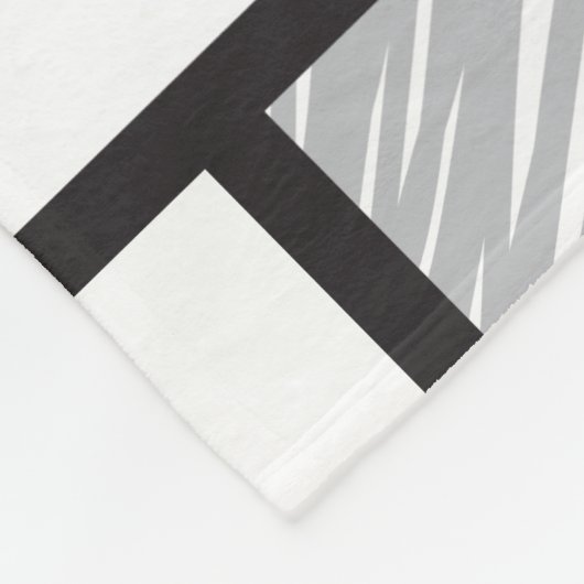 Mondrian Scribbles minimalist de Stijl Modern Art Fleece Deken (Hoek)