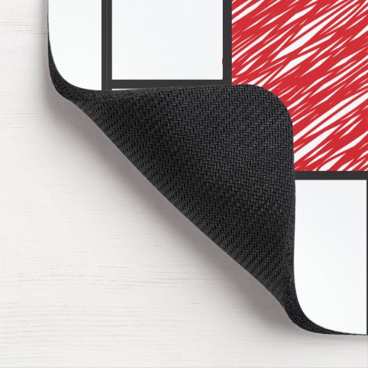 Mondrian Scribbles minimalist de Stijl Modern Art Muismat (Hoek)