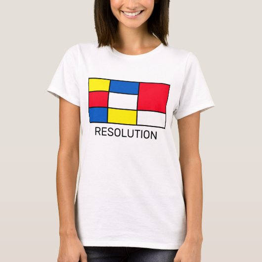 Mondrian stijl abstracte kunst t-shirt (Voorkant)