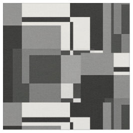 Mondrian stijl grijs abstract modern geometrisch c stof