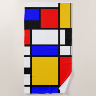 Mondrian-stijl Strandlaken