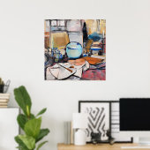 Mondrian - Stilleven met Gemberpot 1, Poster (Thuiskantoor)