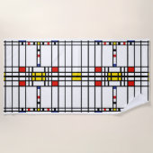 Mondrian Strandlaken (Voorkant)