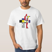mondrian style jnf t-shirt (Voorkant)