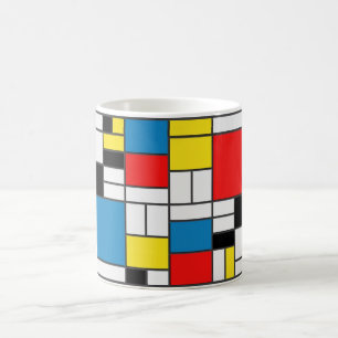 Mondrian Style Koffiemok