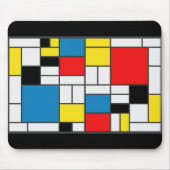 Mondrian Style Muismat (Voorkant)