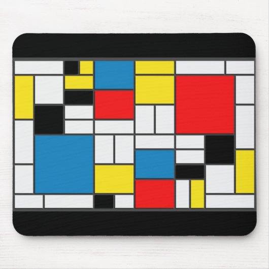 Mondrian Style Muismat (Voorkant)