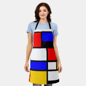 Mondrian Style Schort (Gedragen)